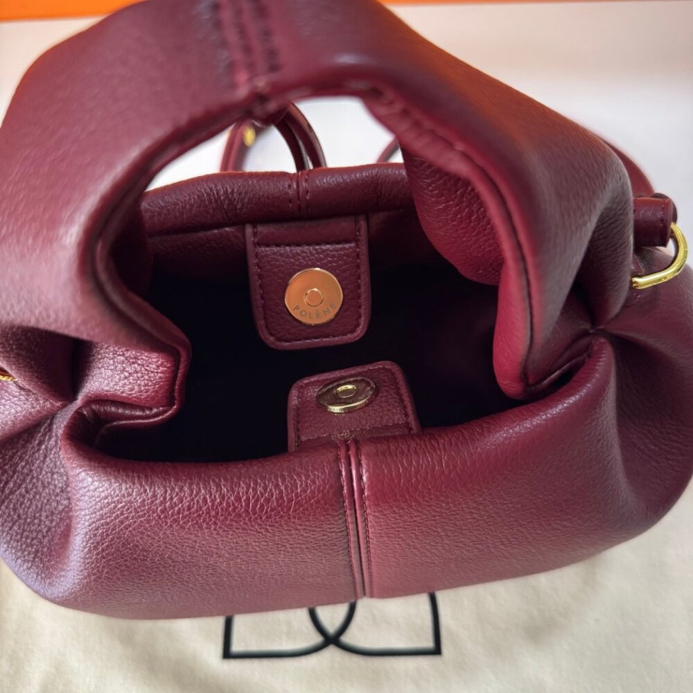 Polène Mini Bag in Wine Red - Picture 5 of 10